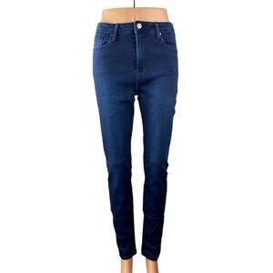 Just Black Denim Women's Blue Dark Wash High Waisted Skinny Ankle Jeans Size 30